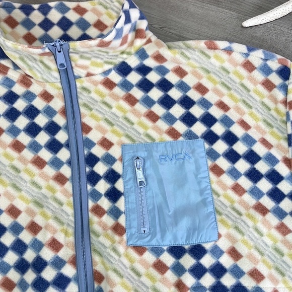 🔆RVCA🔆 DOWNSIDE ZIP FLEECE JACKET - Picture 9 of 15